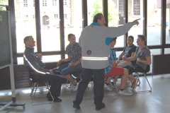 die Klasse beim Training
